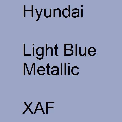 Hyundai, Light Blue Metallic, XAF.